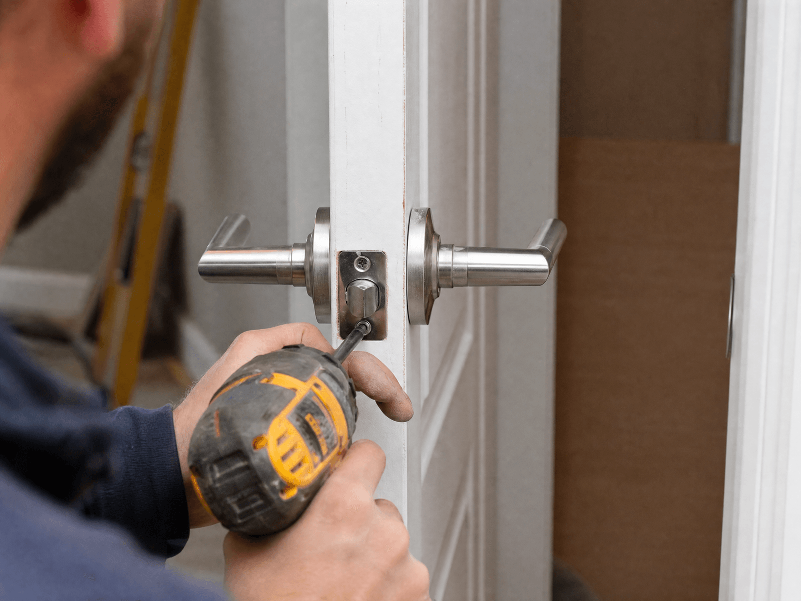 Door Fitting and Repair: close-up detail