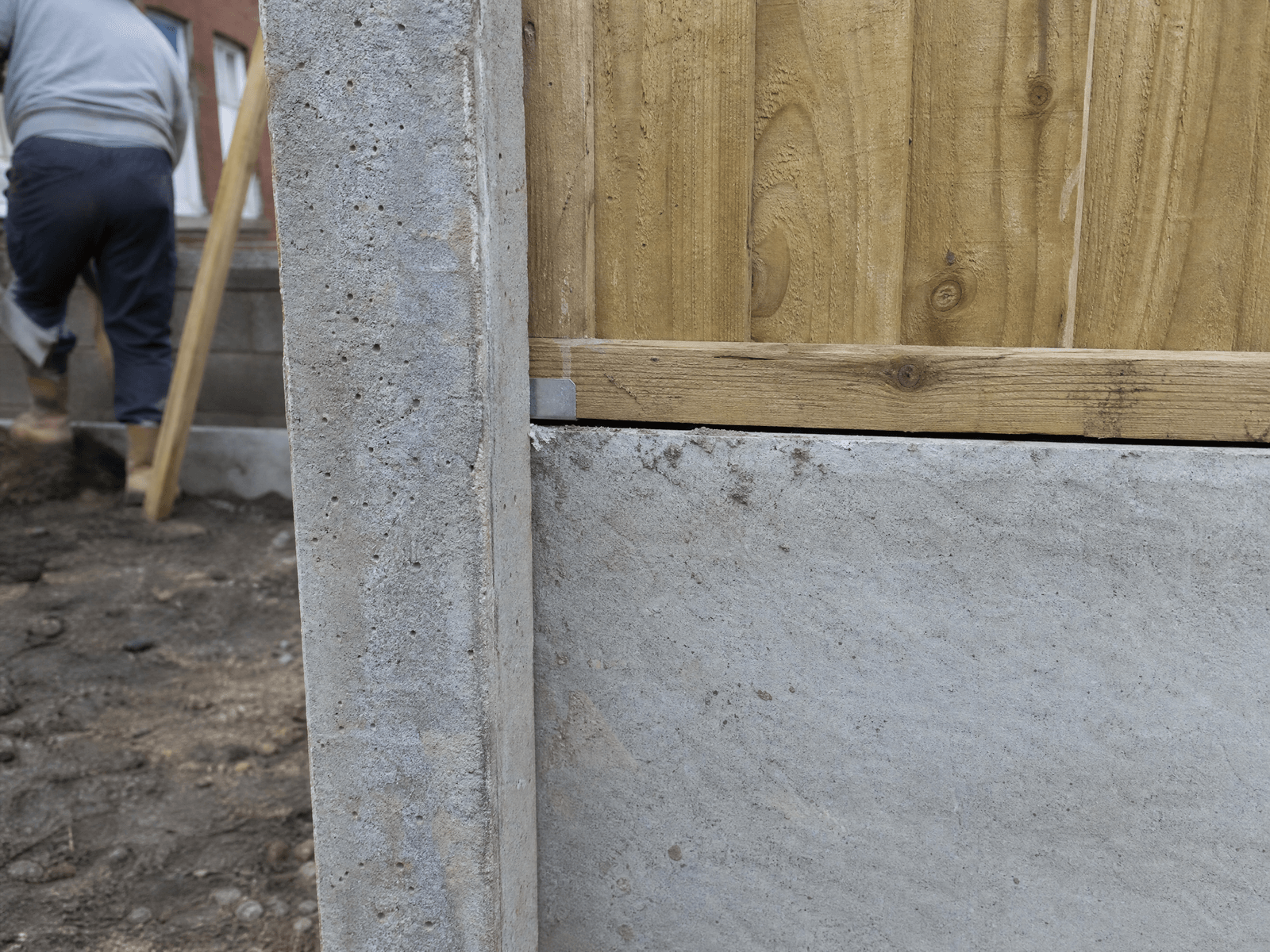 Fence Repair: close-up detail