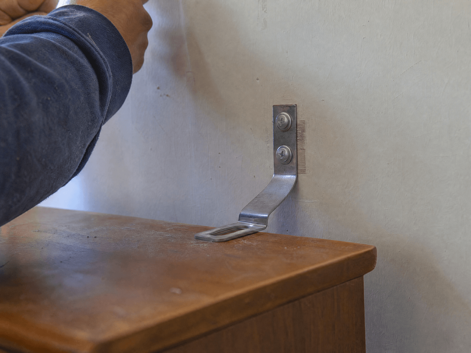 Flat Pack Furniture Assembly: close-up detail